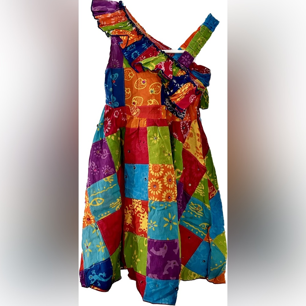 Colori di mare multi colored dress for girls